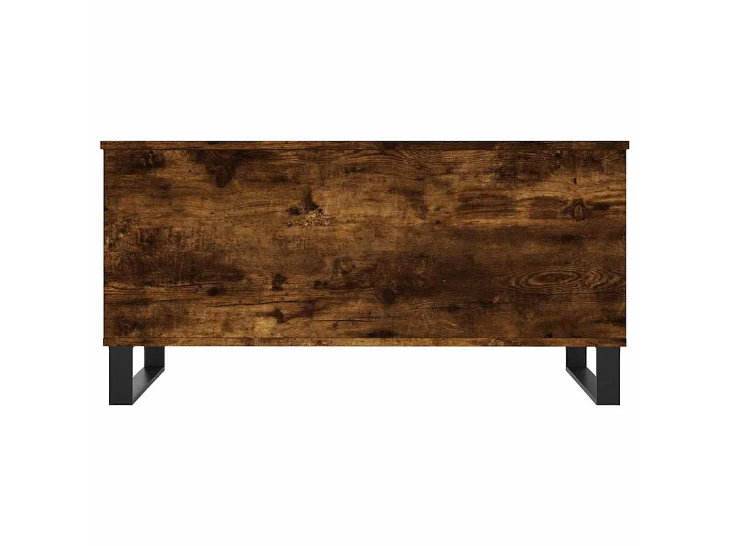 Salontafel 90x44,5x45 cm bewerkt hout gerookt eikenkleurig