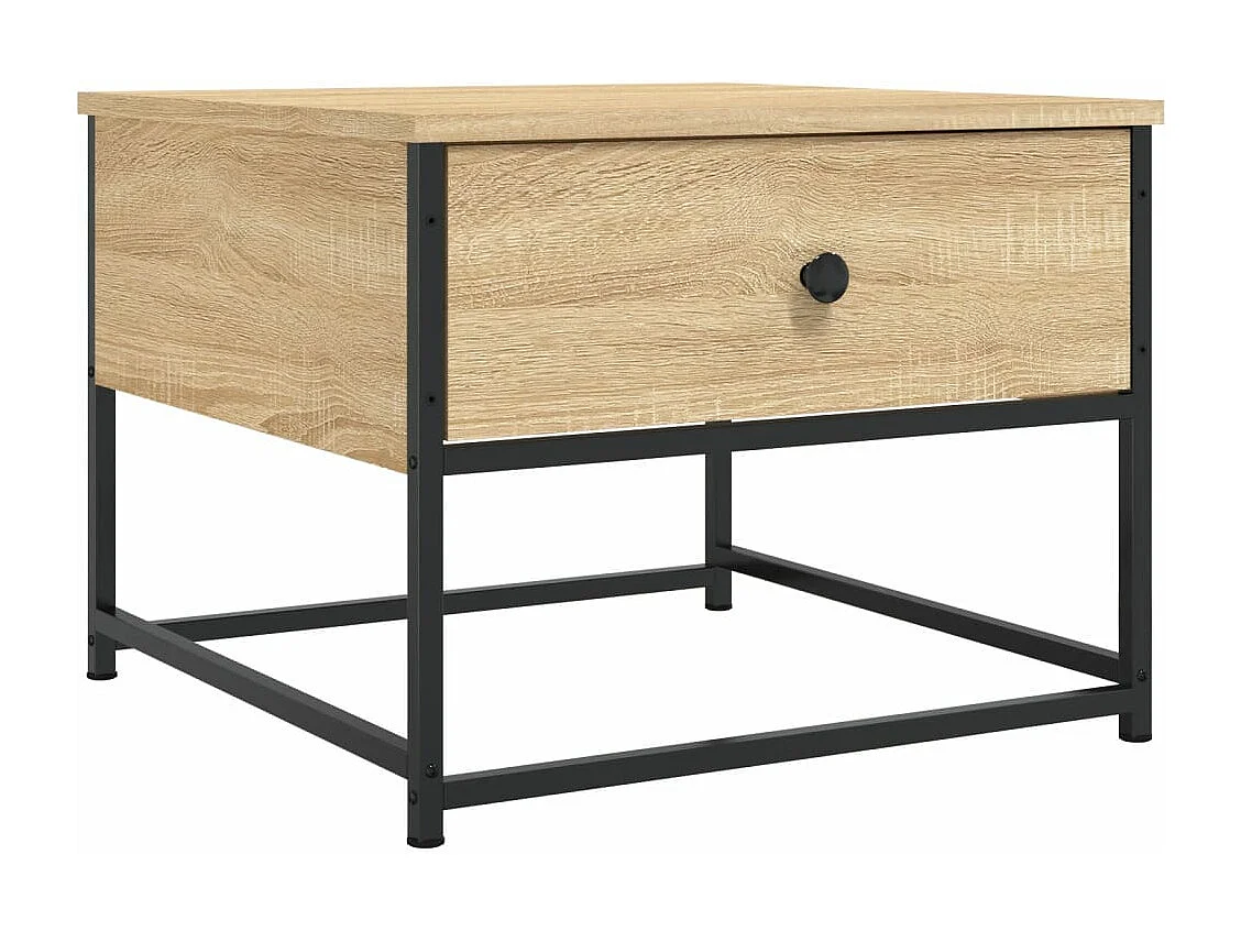 Mesa de centro 51x51x40 cm derivados de madeira carvalho sonoma