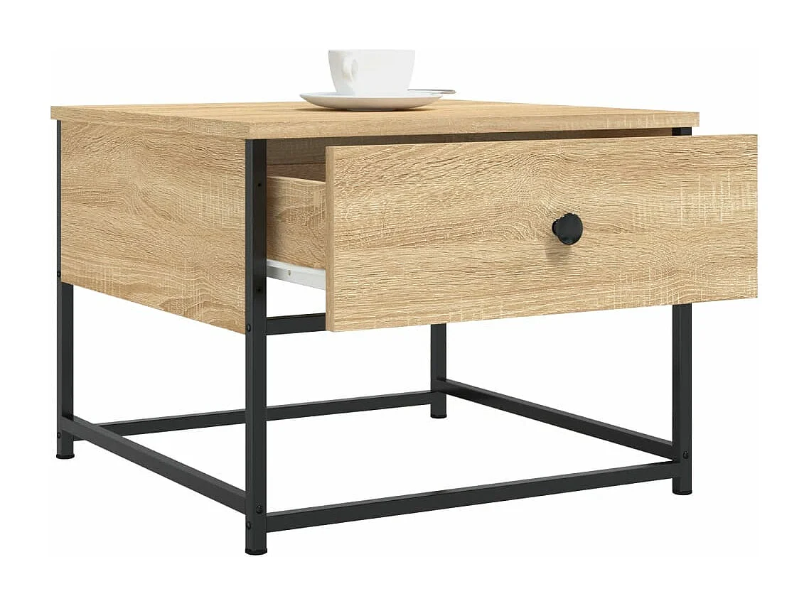 Mesa de centro 51x51x40 cm derivados de madeira carvalho sonoma