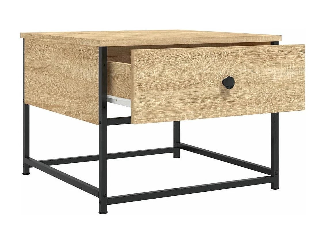 Mesa de centro 51x51x40 cm derivados de madeira carvalho sonoma