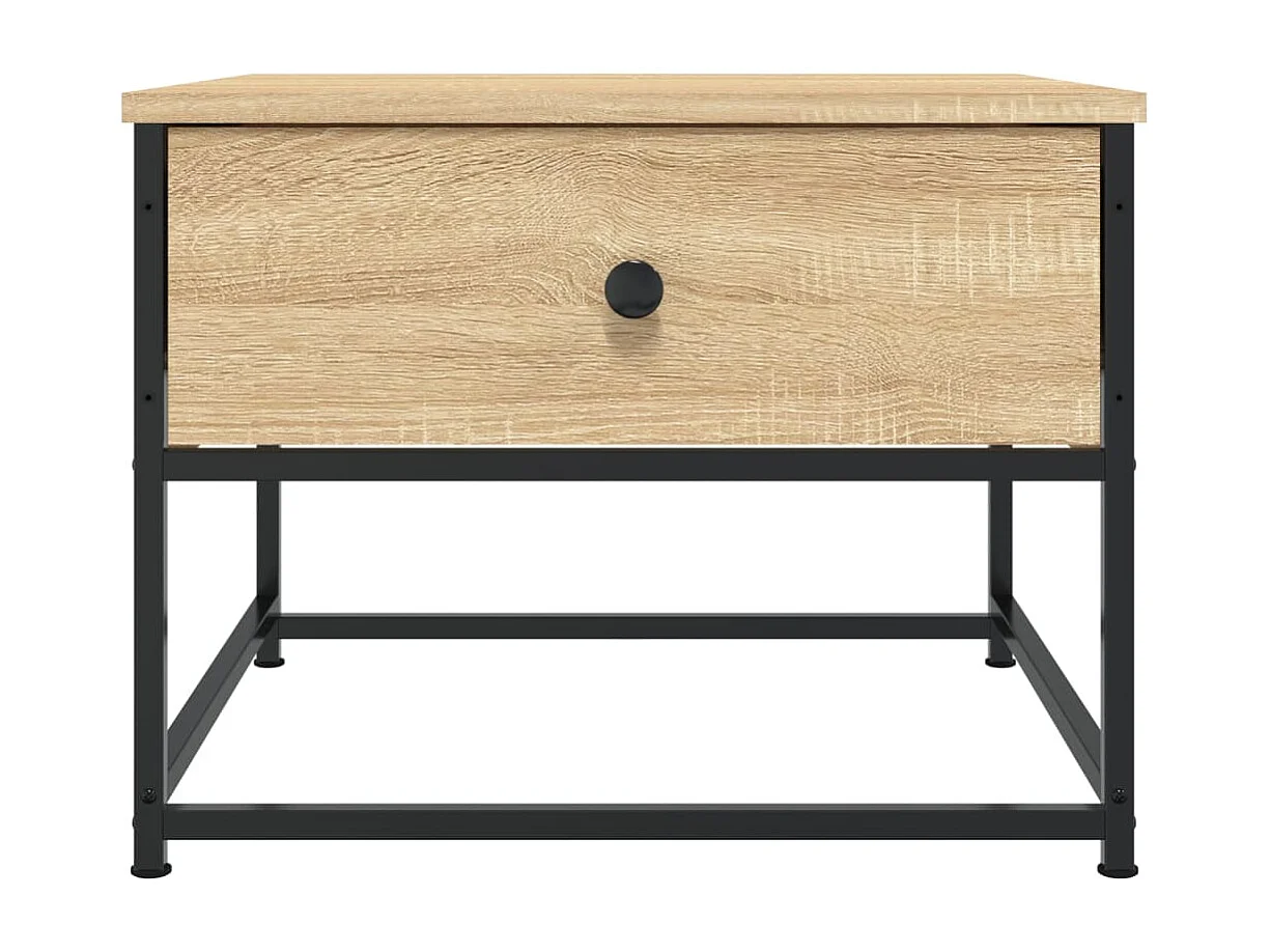 Mesa de centro 51x51x40 cm derivados de madeira carvalho sonoma