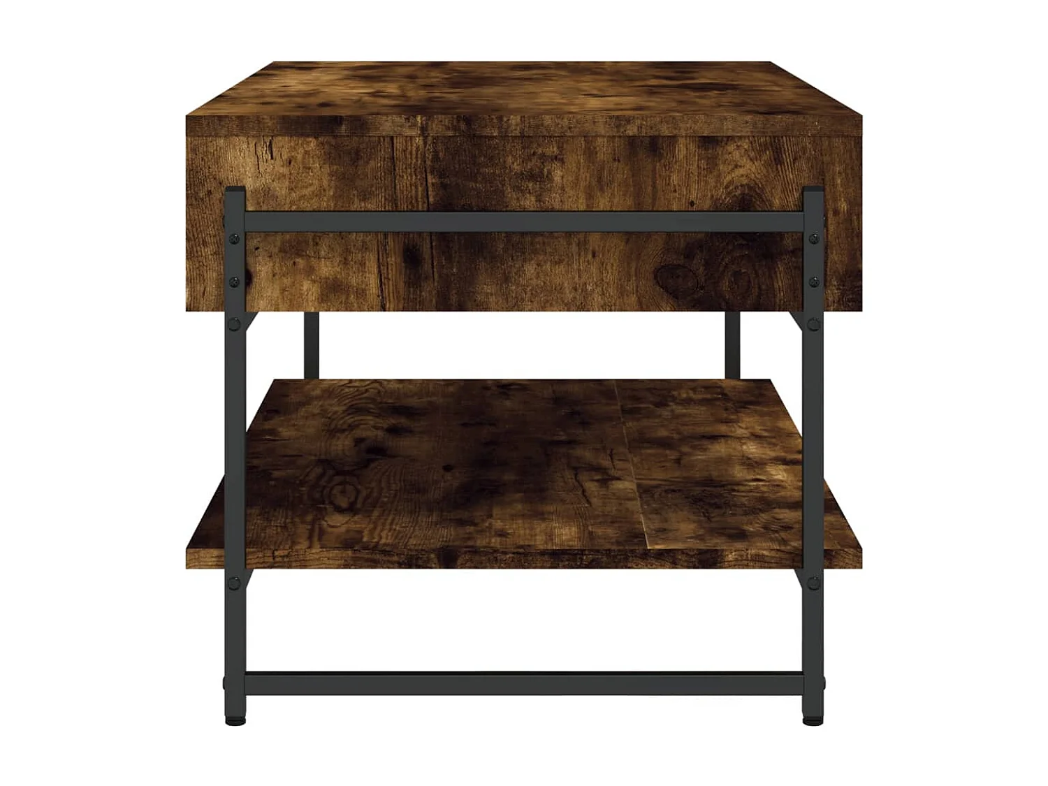 Table basse chêne fumé 90x50x45 cm bois d'ingénierie