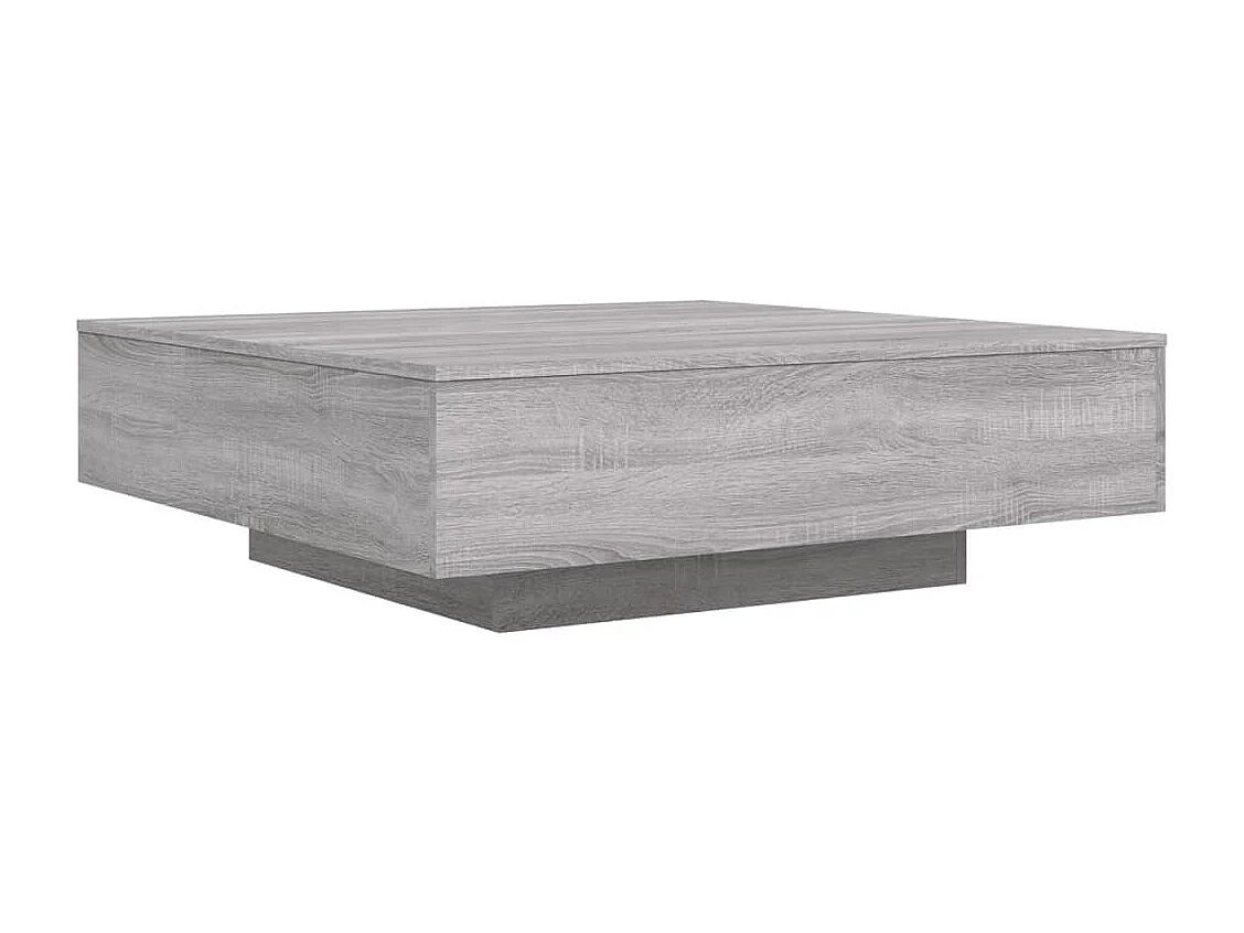 Mesa de centro 100x100x31 cm derivados madeira cinzento sonoma