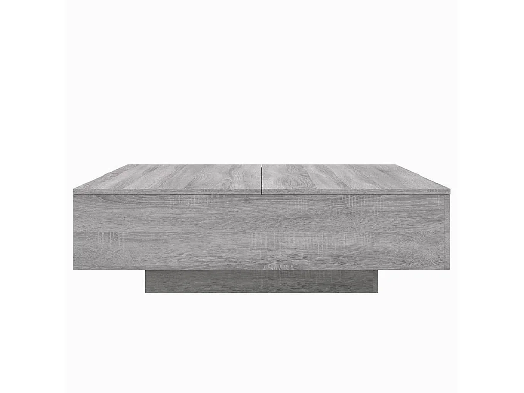 Mesa de centro 100x100x31 cm derivados madeira cinzento sonoma