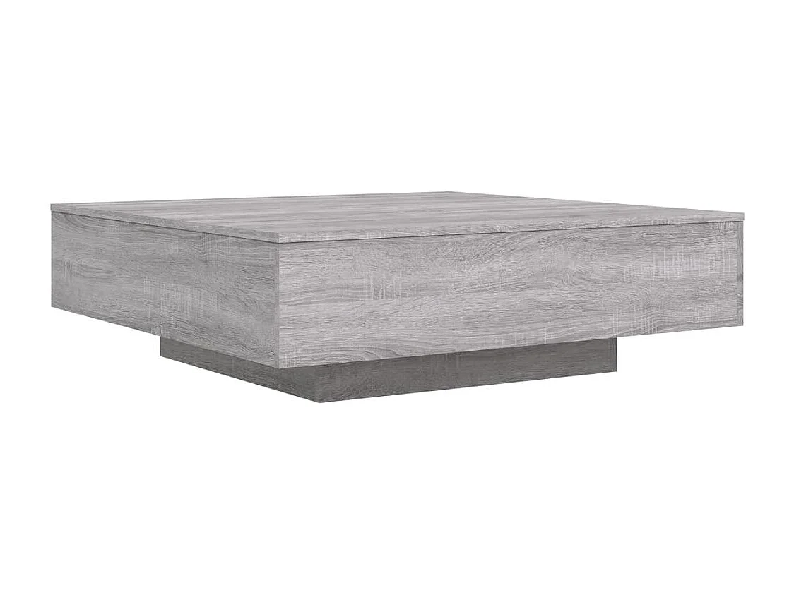 Mesa de centro 100x100x31 cm derivados madeira cinzento sonoma