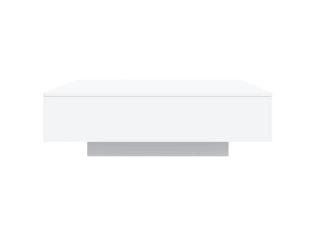 Table basse blanc 100x100x31 cm bois d'ingénierie