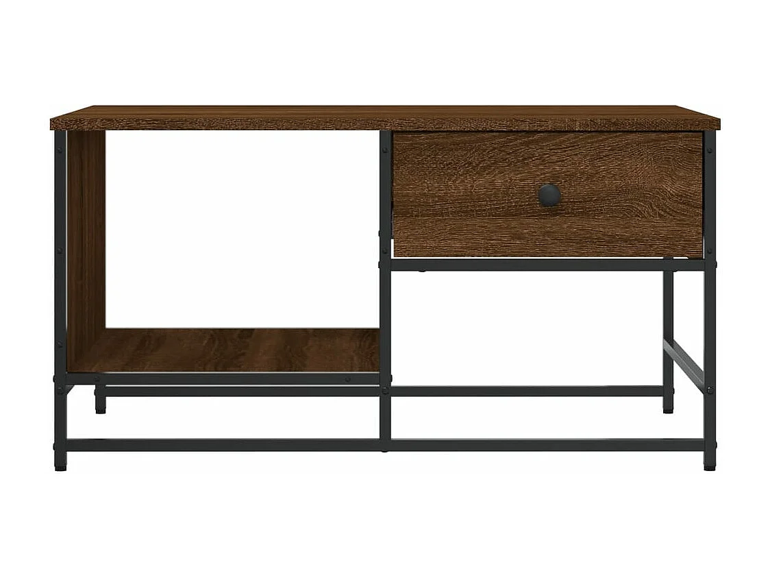 Table basse chêne marron 85,5x51x45 cm bois d'ingénierie