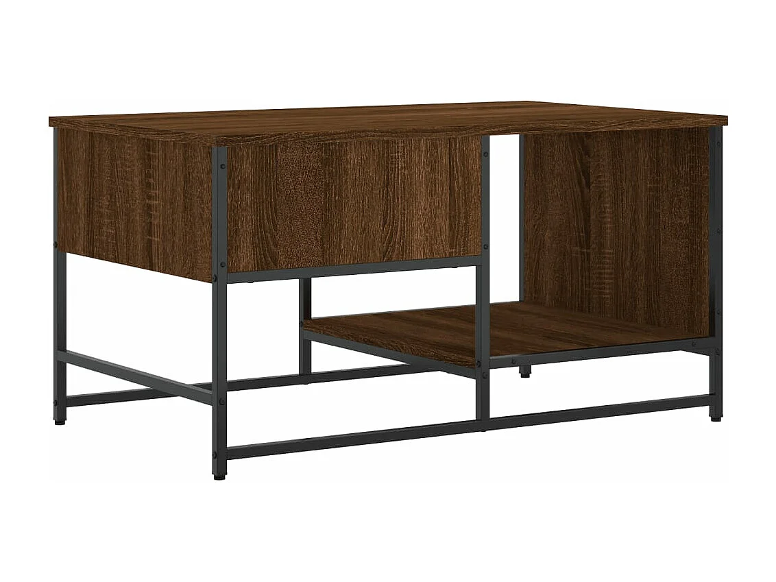 Table basse chêne marron 85,5x51x45 cm bois d'ingénierie