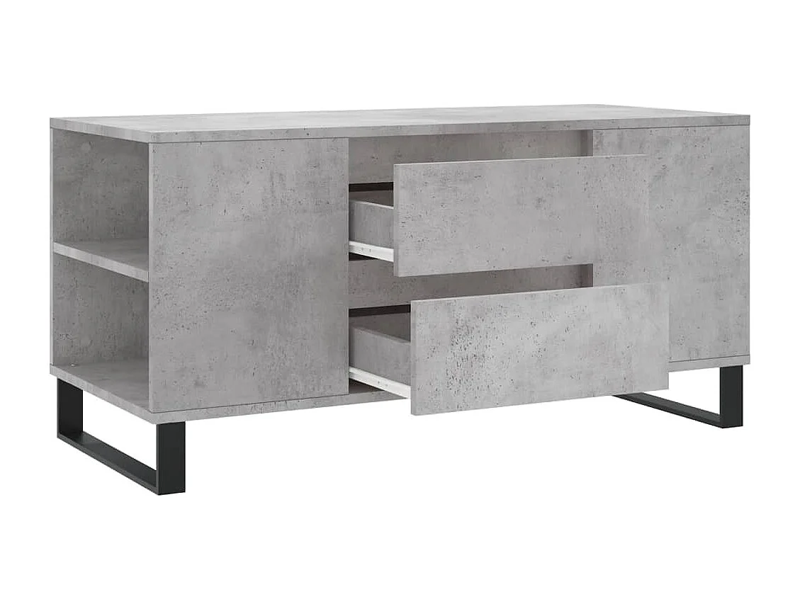 Couchtisch Betongrau 102x44,5x50 cm Holzwerkstoff