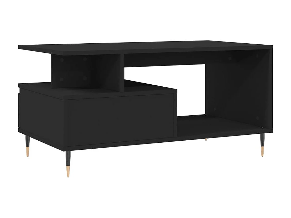 Mesa de centro 90x49x45 cm derivados de madeira preto