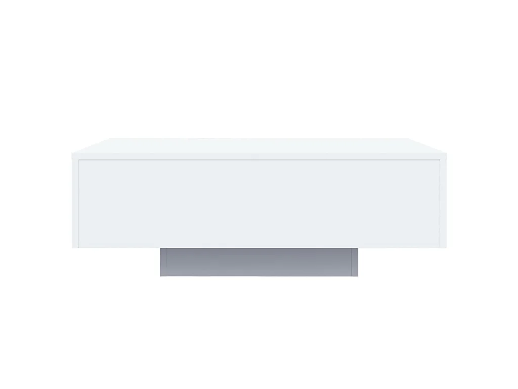 Salontafel met LED-verlichting 85x55x31 cm wit