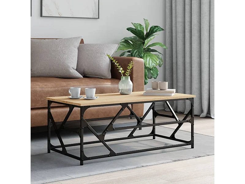 Tavolino da Salotto Rovere Sonoma 100x50x40cm Legno Multistrato