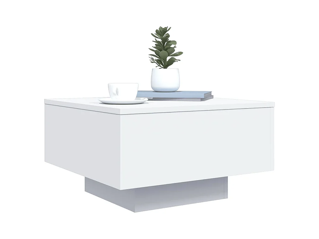 Mesa de centro 55x55x31 cm derivados de madeira branco