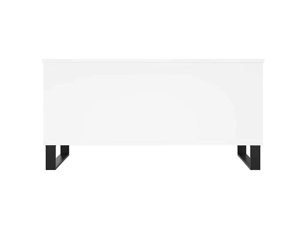 Table basse Blanc 90x44,5x45 cm Bois d'ingénierie
