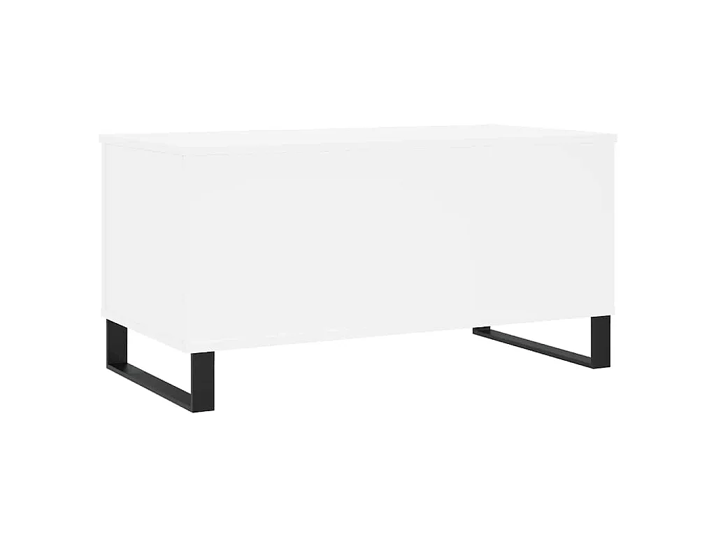 Table basse Blanc 90x44,5x45 cm Bois d'ingénierie