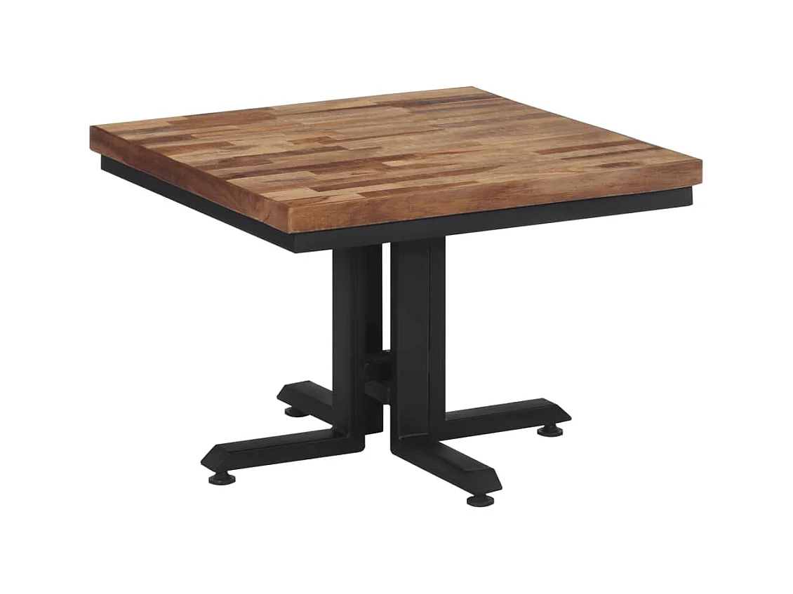 Table basse 55x55x40 cm teck de récupération massif