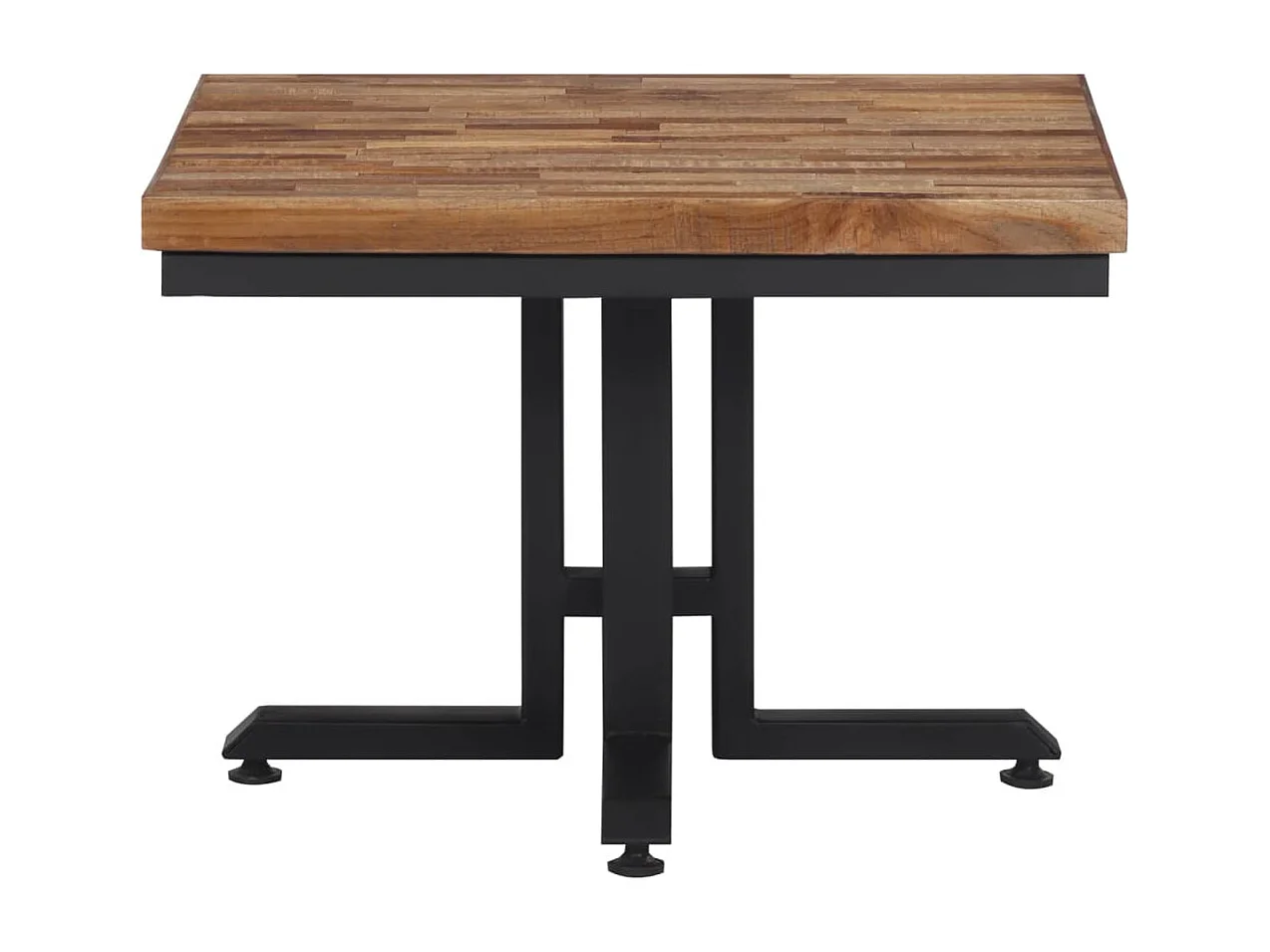 Couchtisch 55x55x40 cm Recyceltes Massivholz Teak