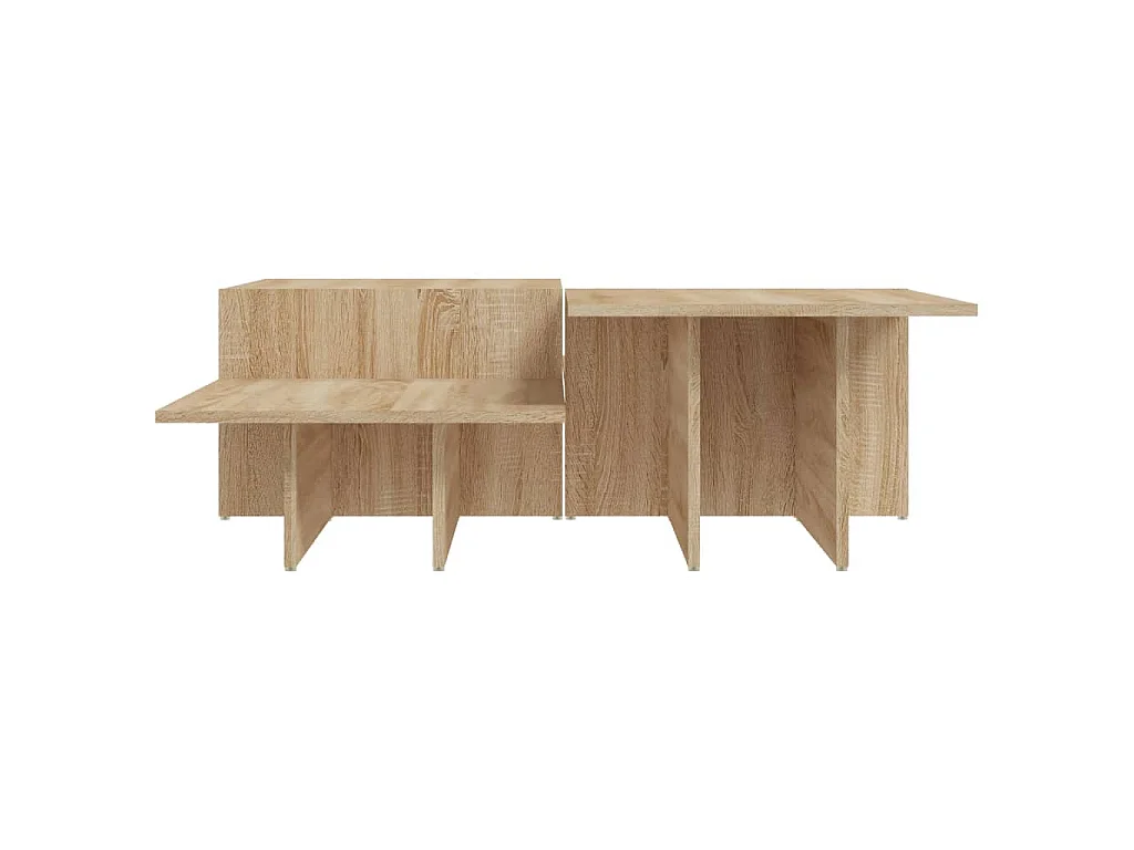Tables basses 2 pcs Chêne sonoma Bois d'ingénierie