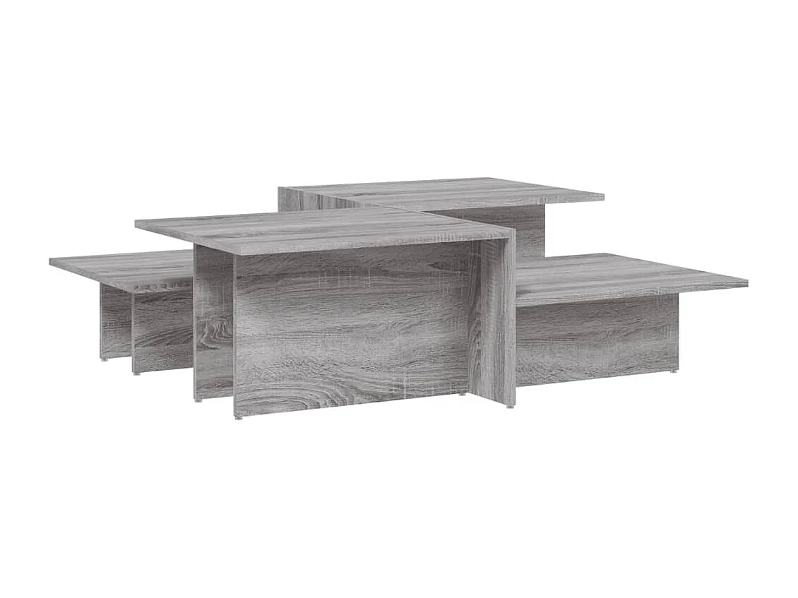 Couchtische 2 Stk. Grau Sonoma Holzwerkstoff
