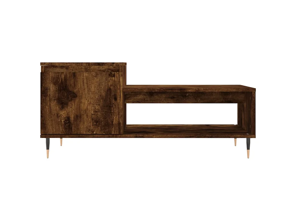 Mesa de centro 100x50x45 cm derivados madeira carvalho fumado