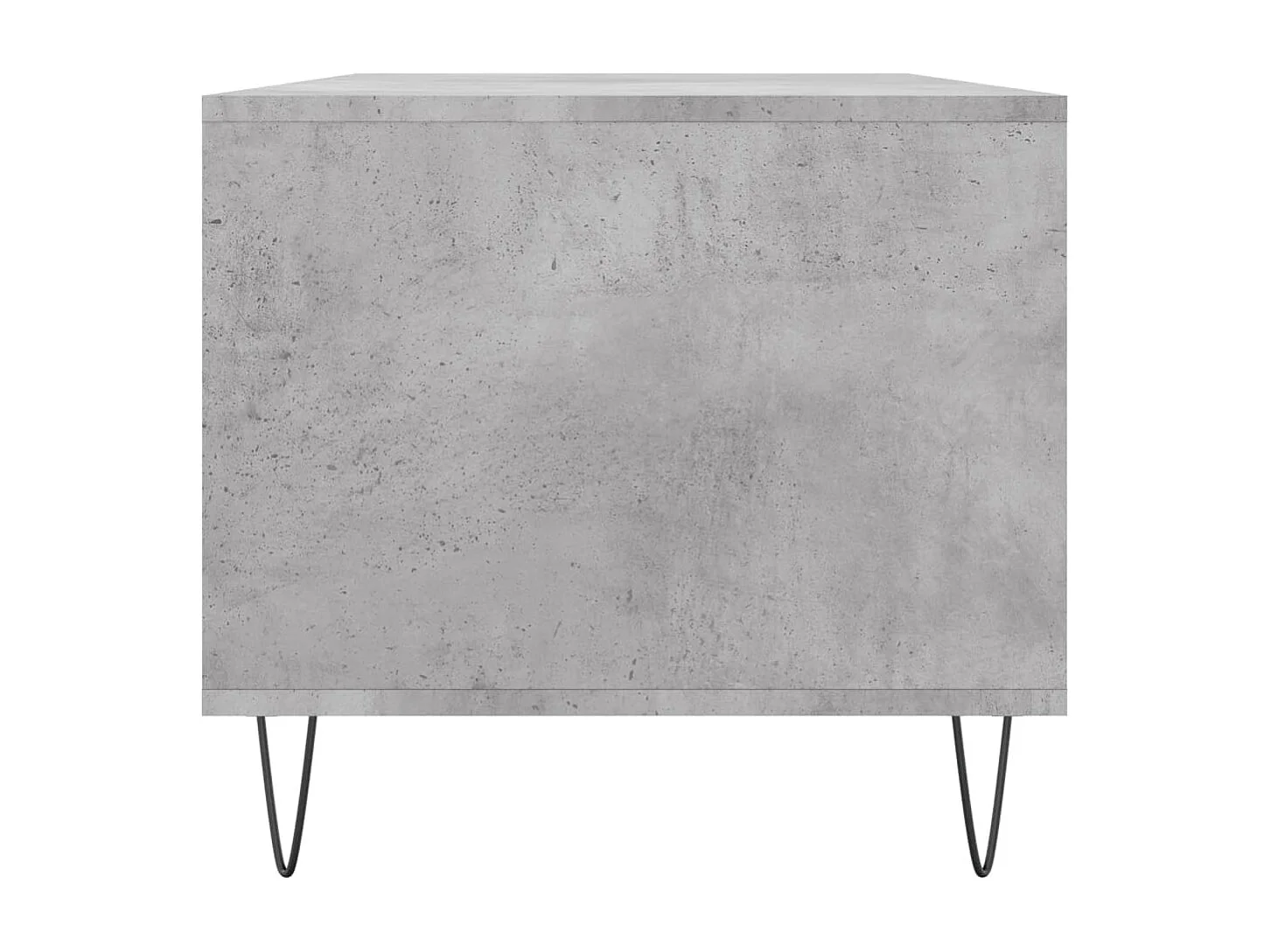 Mesa de centro madera contrachapada gris hormigón 90x49x45 cm