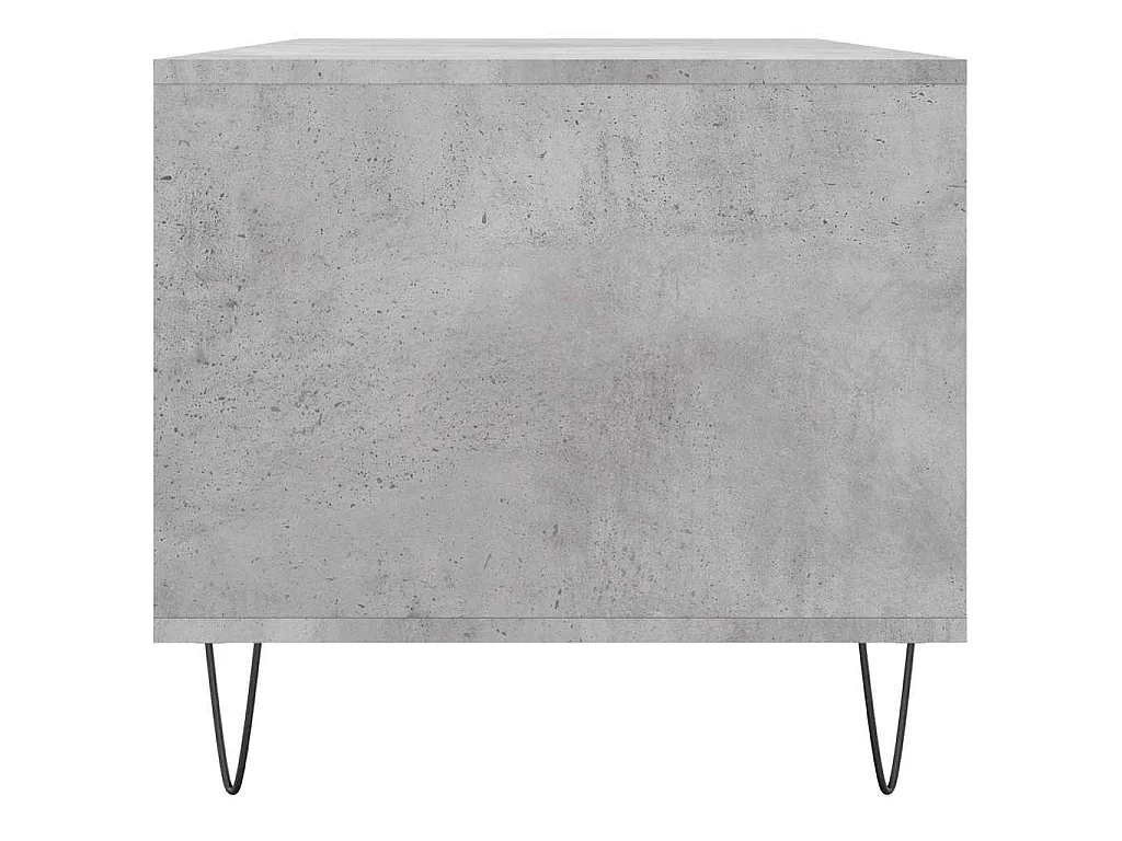 Tavolino Salotto Grigio Cemento 90x49x45 cm Legno Multistrato