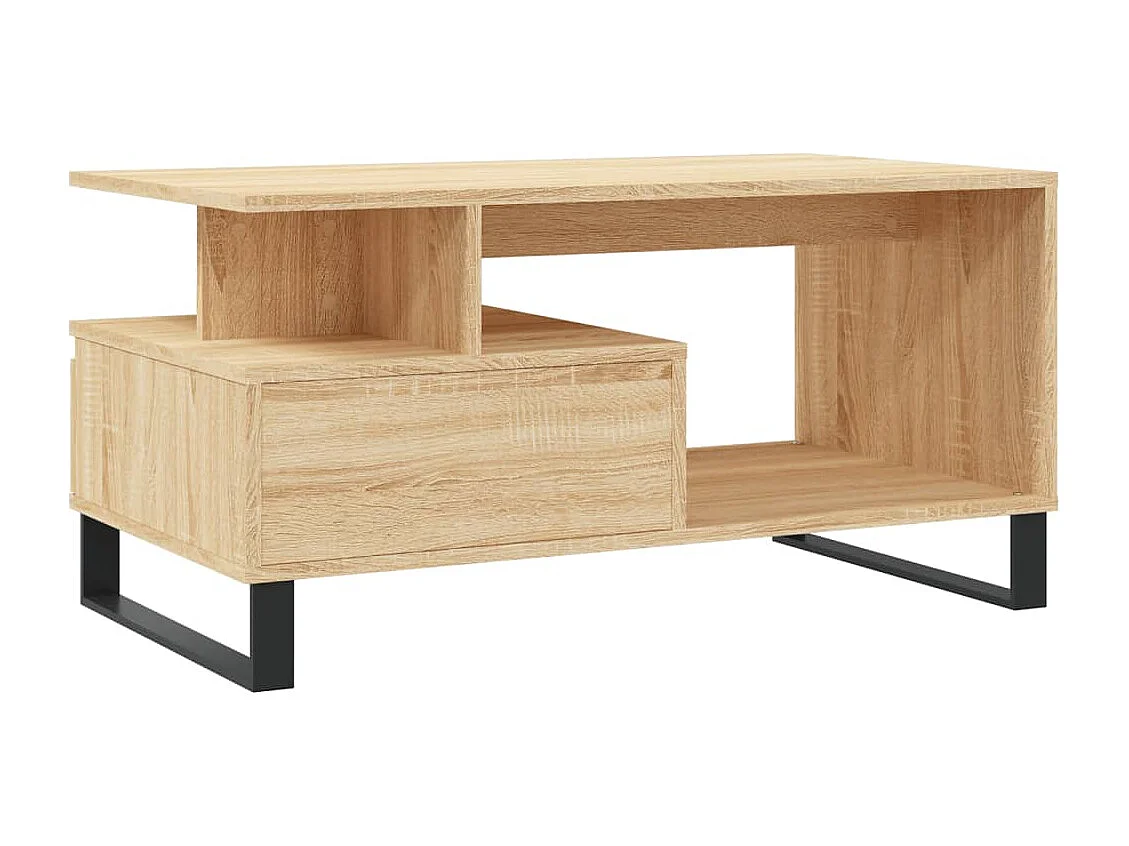 Table basse Chêne sonoma 90x49x45 cm Bois d'ingénierie