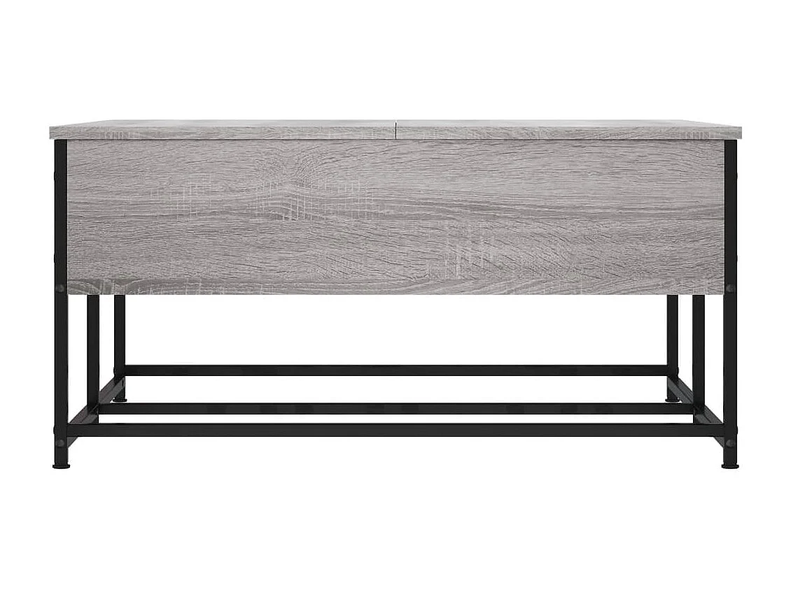 Table basse sonoma gris 80x80x40 cm bois d'ingénierie