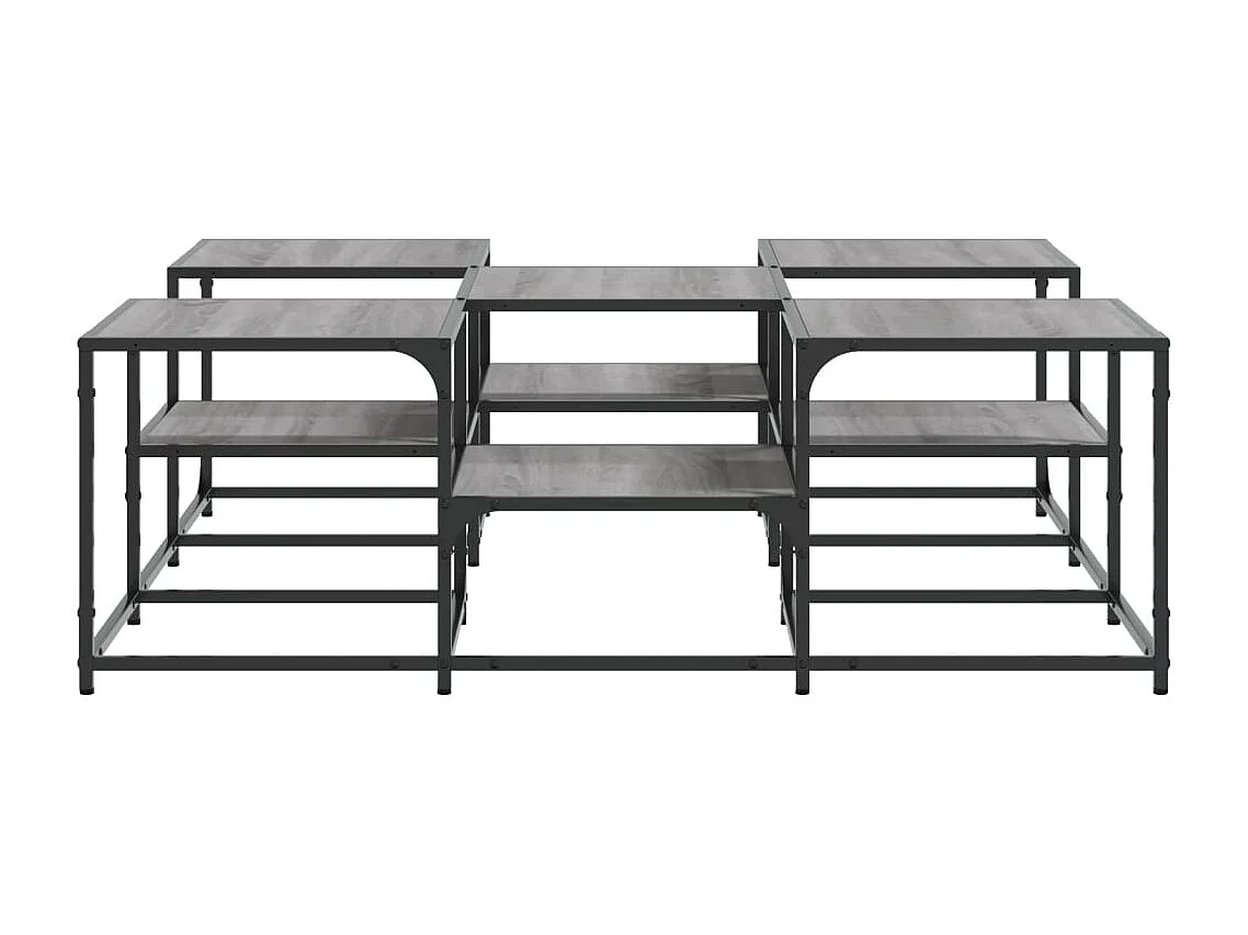 Couchtisch Grau Sonoma 121x121x40 cm Holzwerkstoff