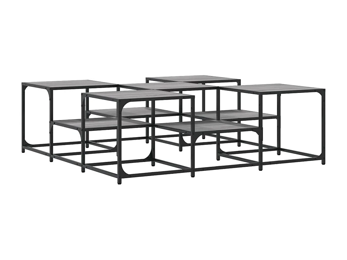 Couchtisch Grau Sonoma 121x121x40 cm Holzwerkstoff