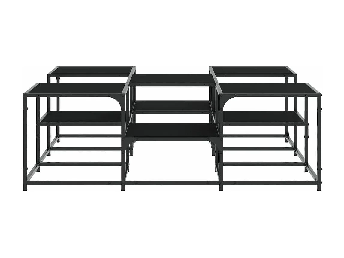 Couchtisch Schwarz 121x121x40 cm Holzwerkstoff