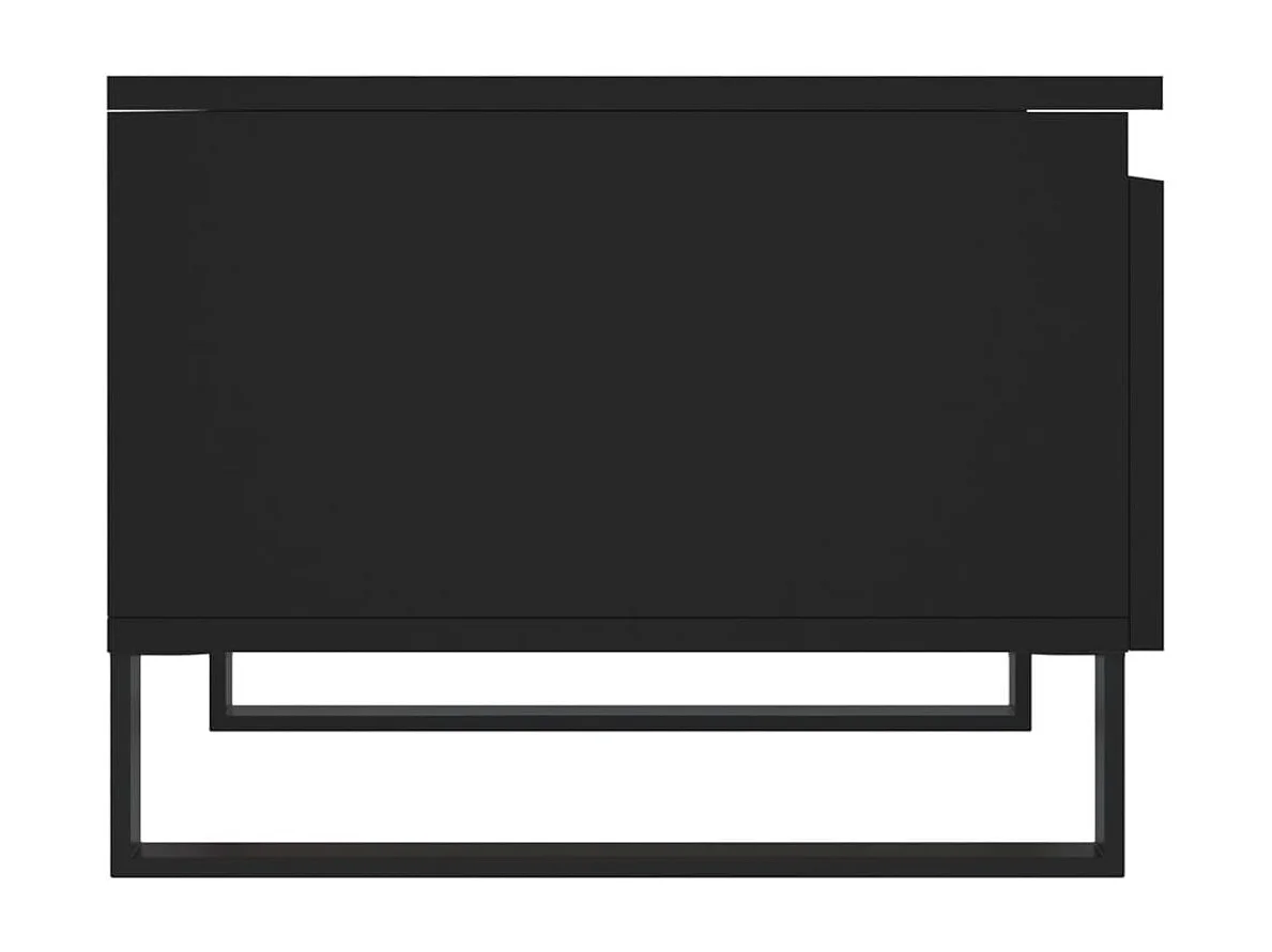 Salontafels 2 st 50x46x35 cm bewerkt hout zwart