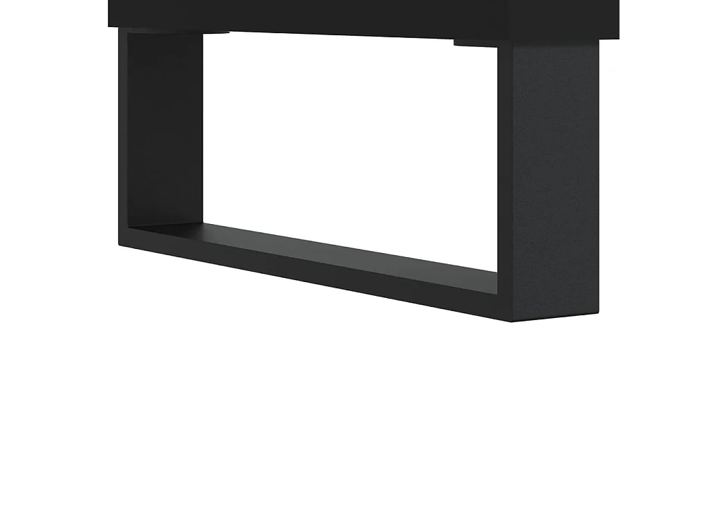 Salontafels 2 st 50x46x35 cm bewerkt hout zwart