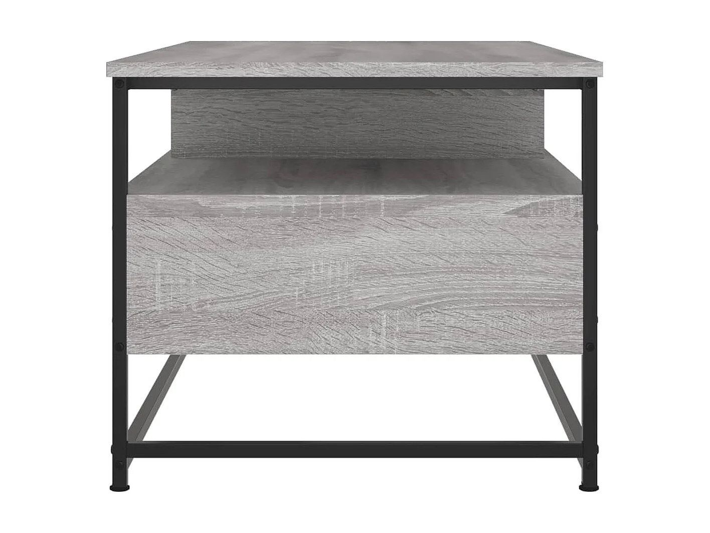 Table basse sonoma gris 100x51x45 cm bois d'ingénierie