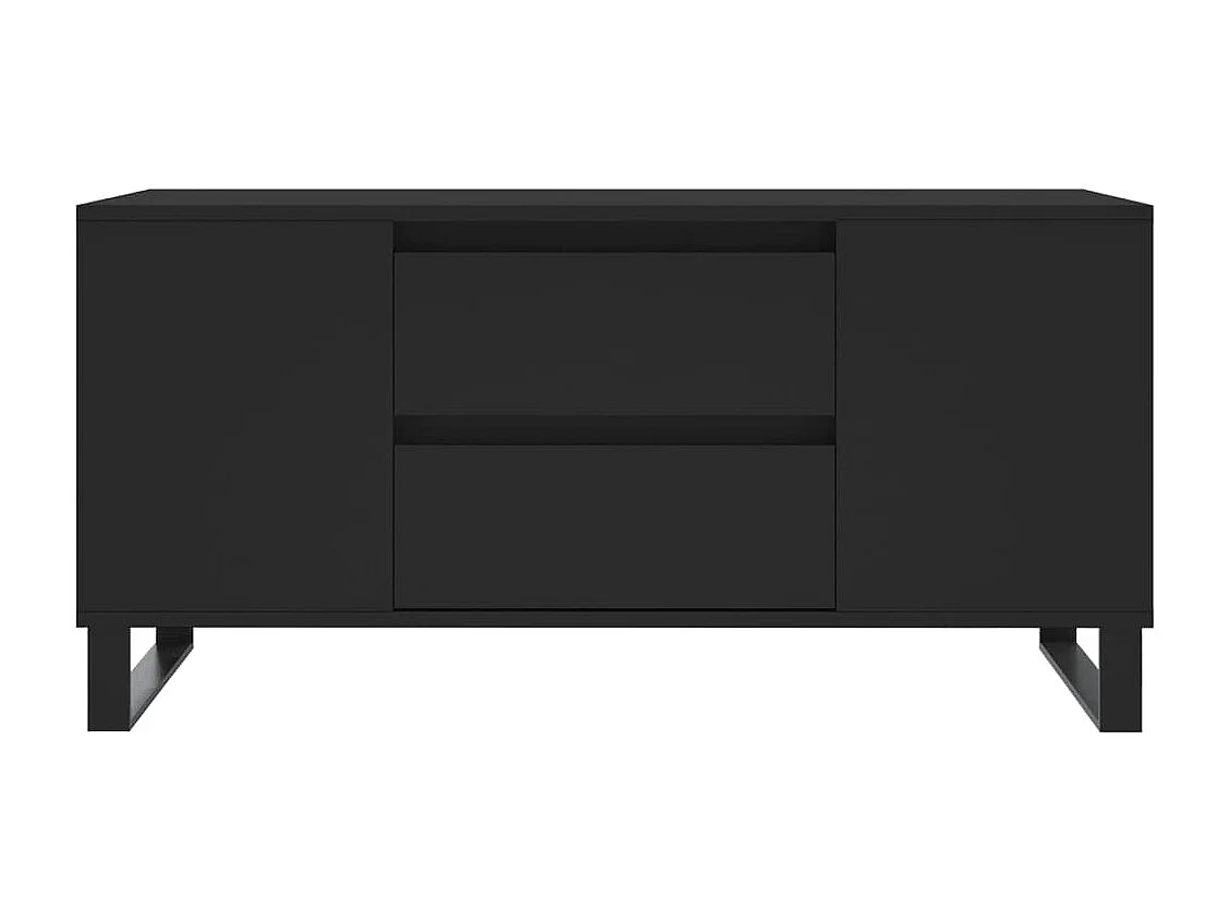 Salontafel 102x44,5x50 cm bewerkt hout zwart