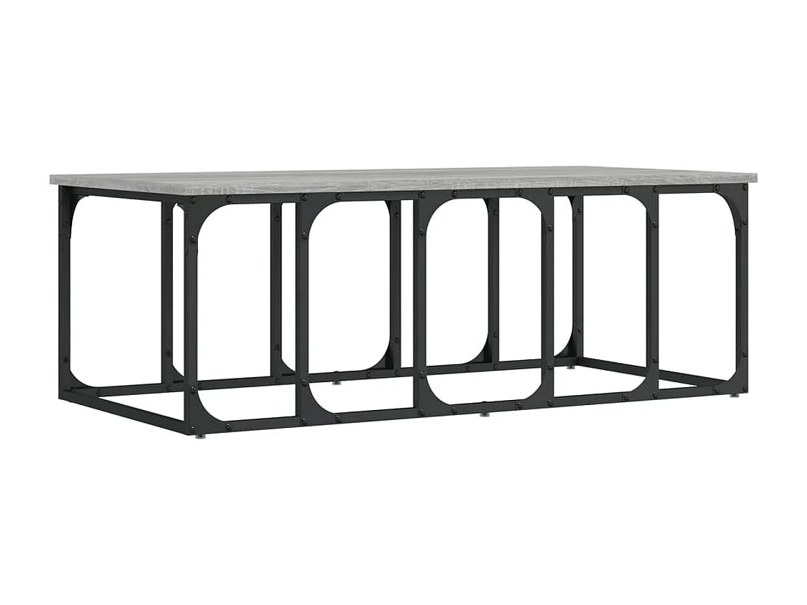 Table basse sonoma gris 100x50x35,5 cm bois d'ingénierie