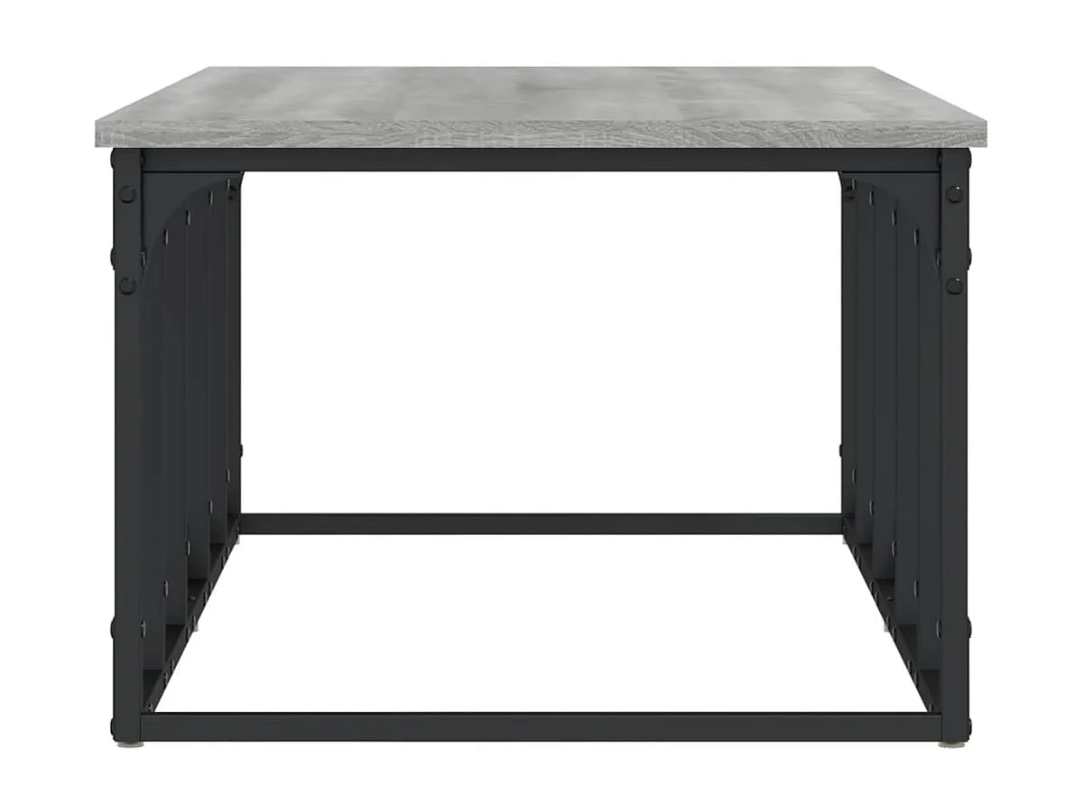 Table basse sonoma gris 100x50x35,5 cm bois d'ingénierie