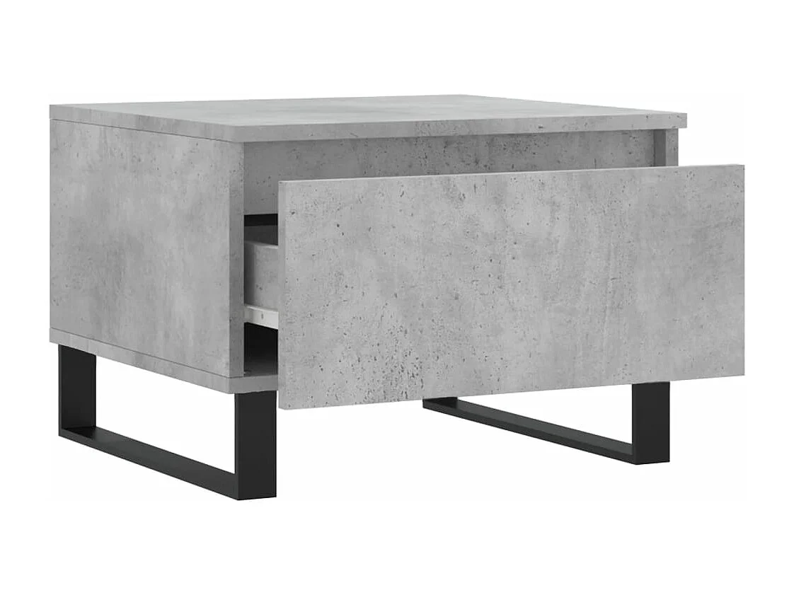 Tables basses 2 pcs gris béton 50x46x35 cm bois d'ingénierie