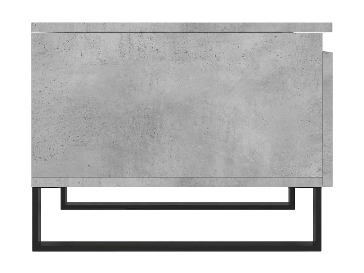 Salontafels 2 st 50x46x35 cm bewerkt hout betongrijs