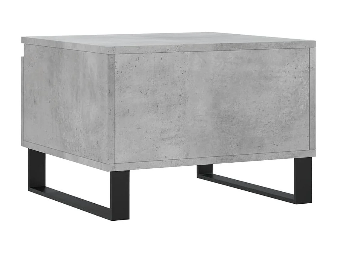 Salontafels 2 st 50x46x35 cm bewerkt hout betongrijs