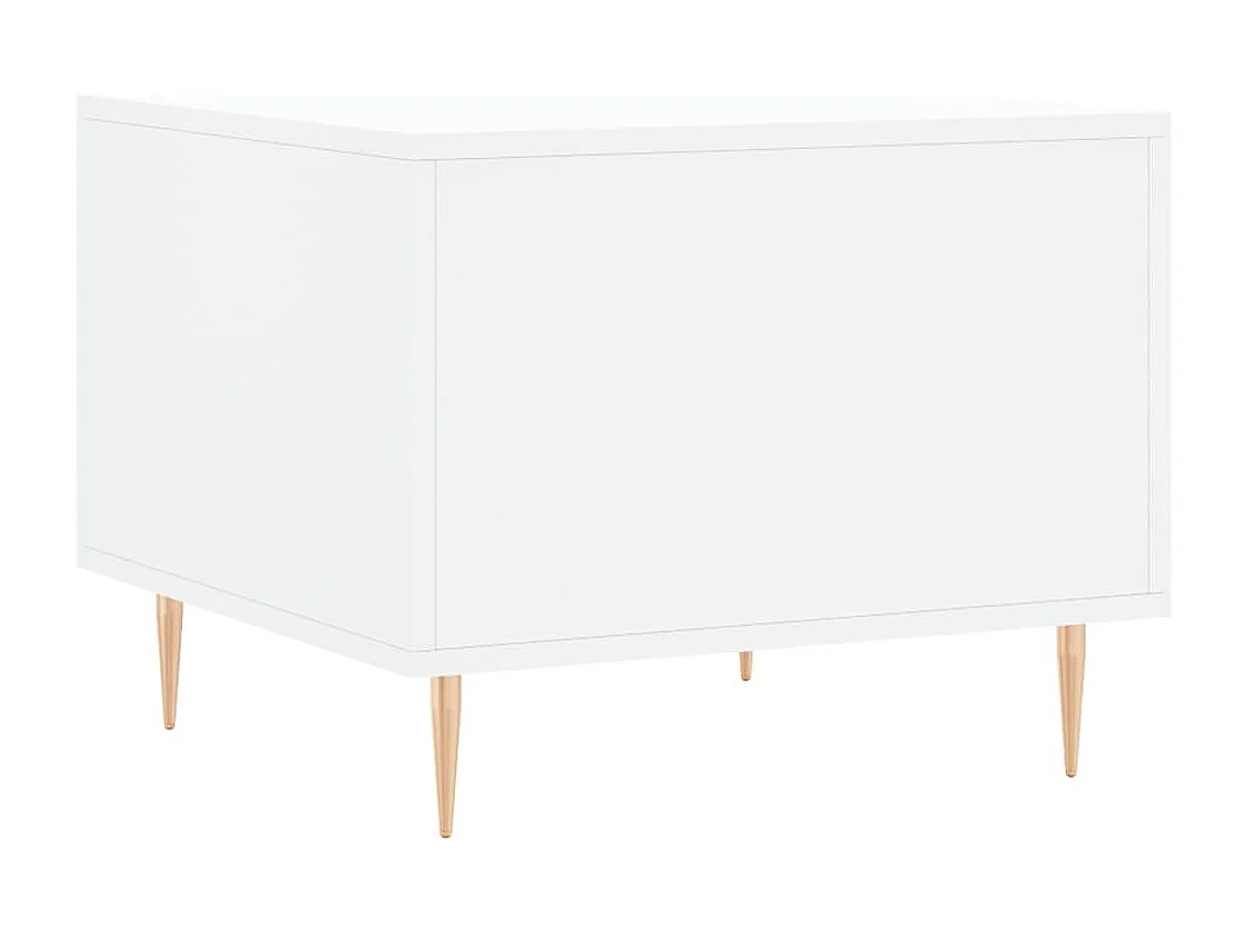 Tables basses 2 pcs blanc 50x50x40 cm bois d'ingénierie