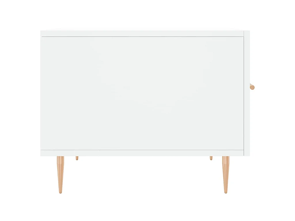 Tables basses 2 pcs blanc 50x50x40 cm bois d'ingénierie