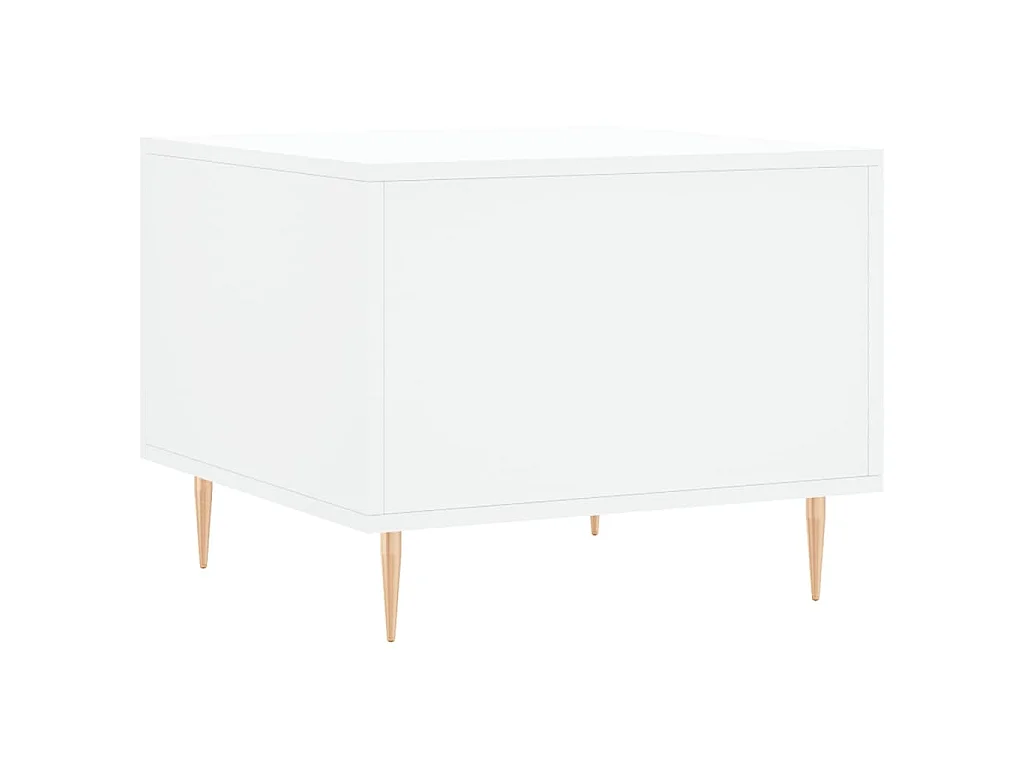 Tables basses 2 pcs blanc 50x50x40 cm bois d'ingénierie