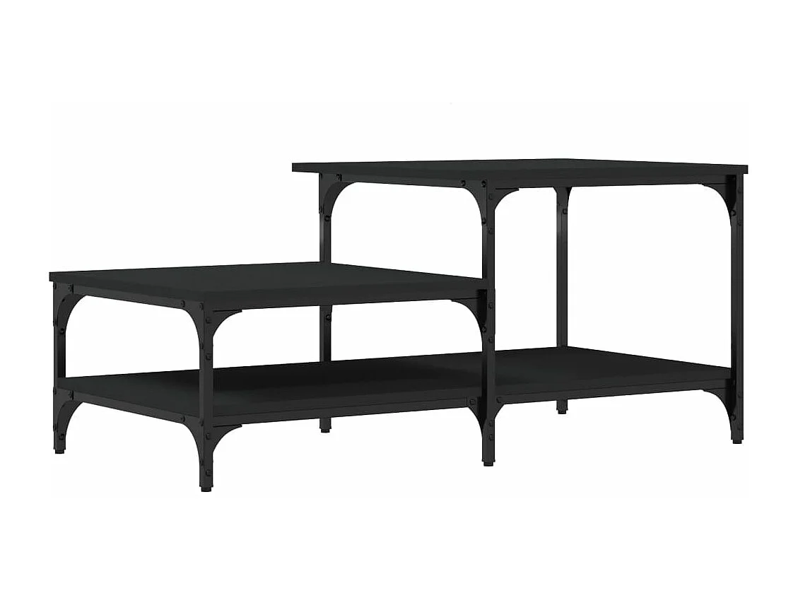 Couchtisch Schwarz 100x50,5x45 cm Holzwerkstoff