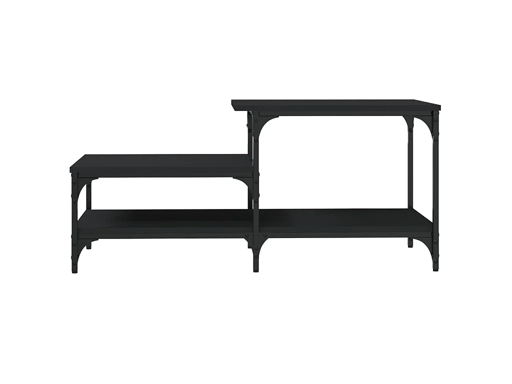Table basse noir 100x50,5x45 cm bois d'ingénierie