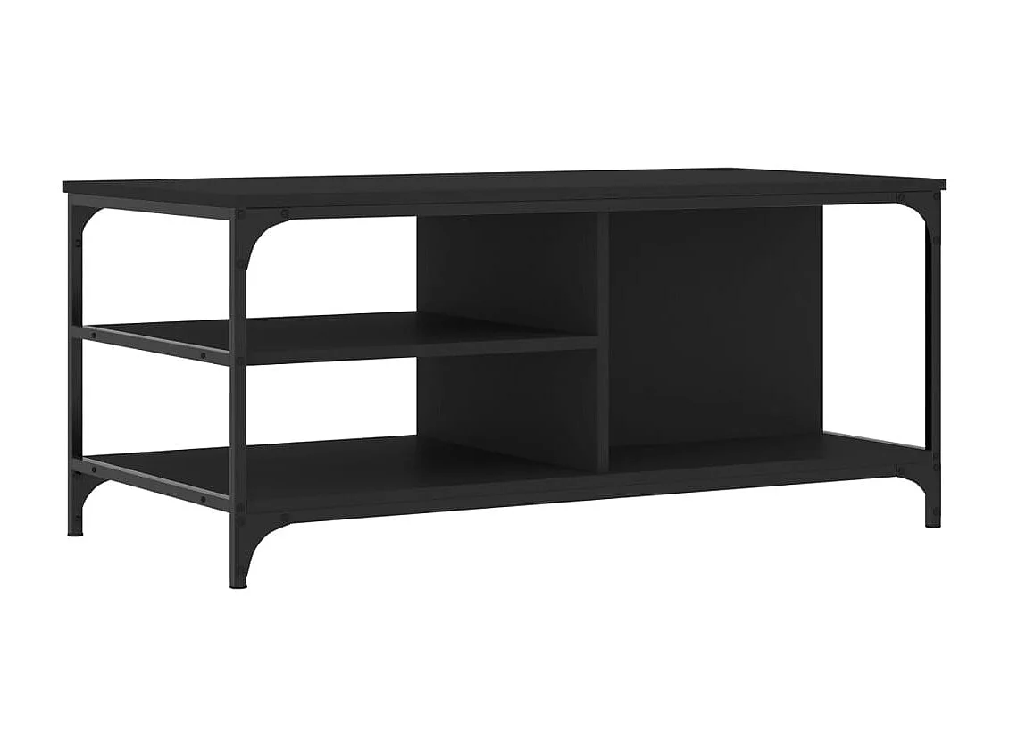 Table basse Noir 100x50x45 cm Bois d'ingénierie
