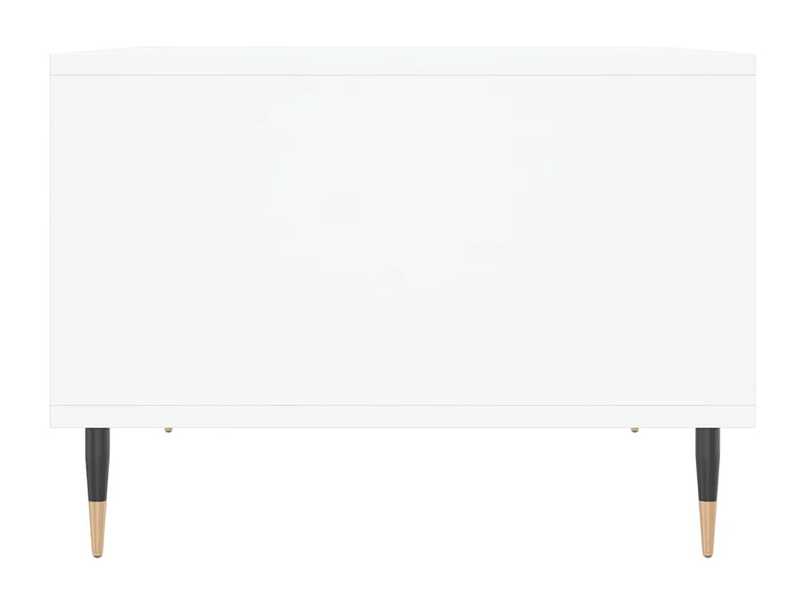 Tavolino da Salotto Bianco 60x50x36,5 cm in Legno Multistrato