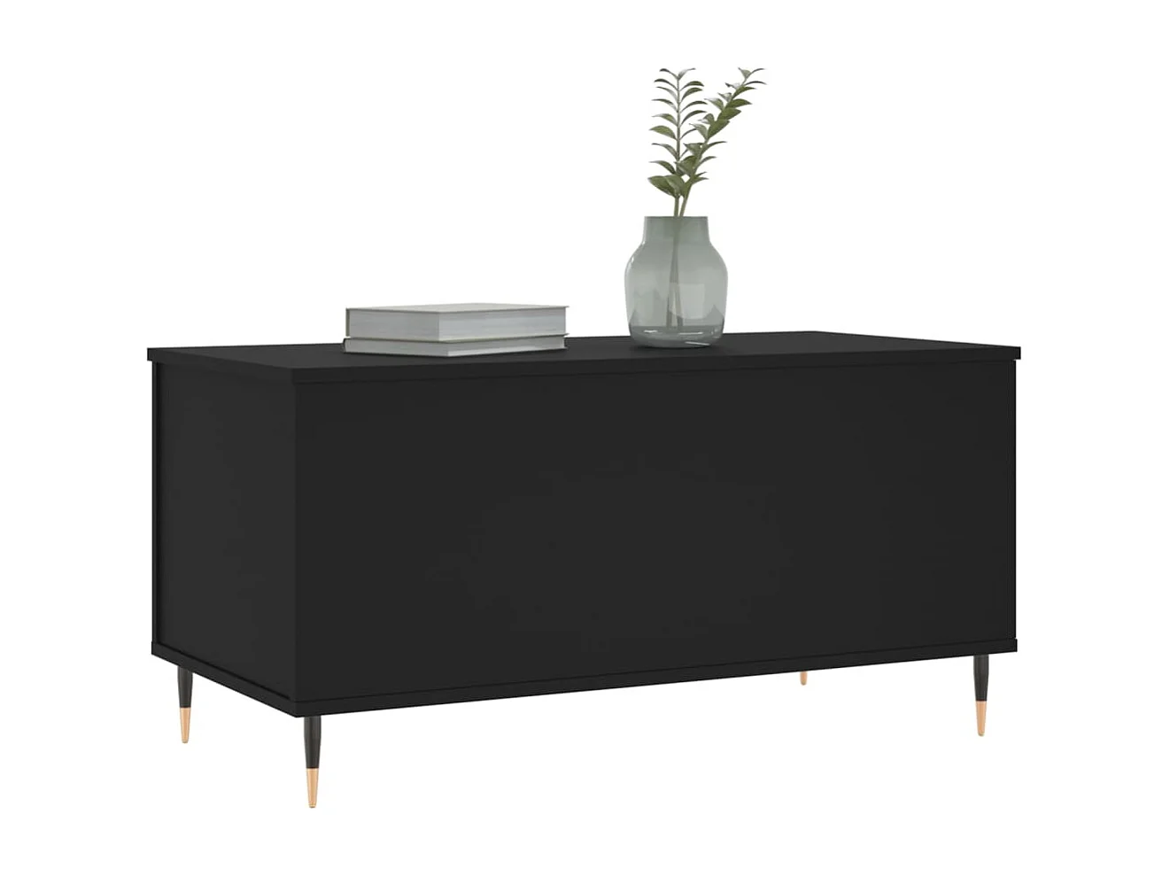 Couchtisch Schwarz 90x44,5x45 cm Holzwerkstoff