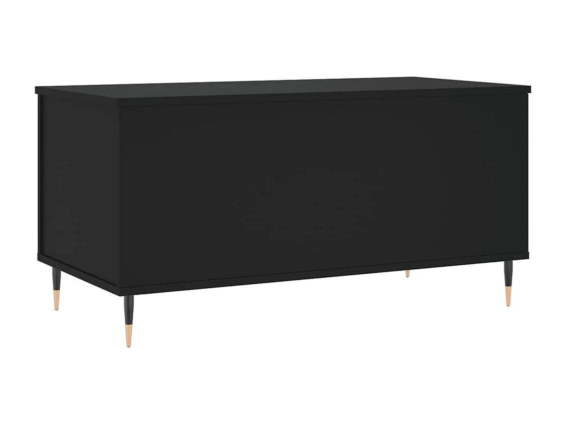 Salontafel 90x44,5x45 cm bewerkt hout zwart