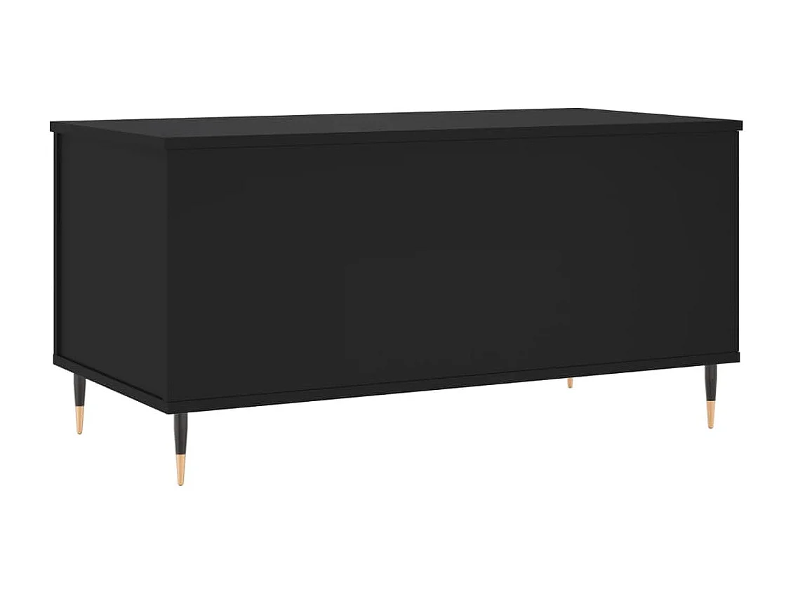 Salontafel 90x44,5x45 cm bewerkt hout zwart
